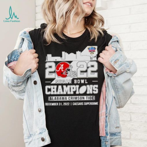 2022 Sugar Bowl Champions Alabama Crimson Tide skyline shirt