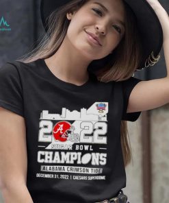 2022 Sugar Bowl Champions Alabama Crimson Tide skyline shirt