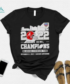 2022 Sugar Bowl Champions Alabama Crimson Tide skyline shirt