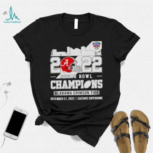 2022 Sugar Bowl Champions Alabama Crimson Tide skyline shirt