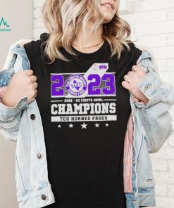 2023 Fiesta Bowl Champions Tcu Horned Frogs matchup shirt