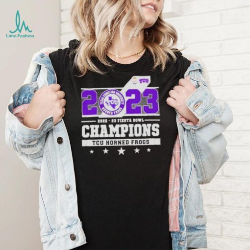 2023 Fiesta Bowl Champions Tcu Horned Frogs matchup shirt