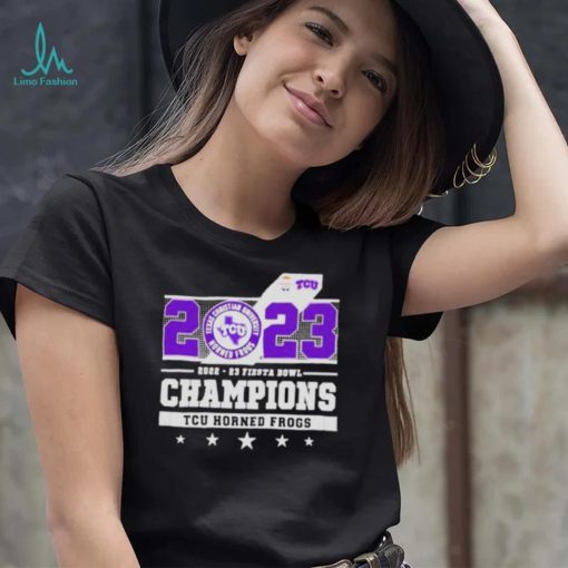 2023 Fiesta Bowl Champions Tcu Horned Frogs matchup shirt