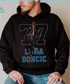 #77 Dallas team player and so high basketball luka doncic shirt