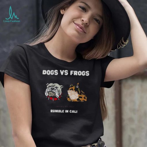 Dogs And Frogs Championship Georgia TCU 2023 Rumble In Cali Shirt