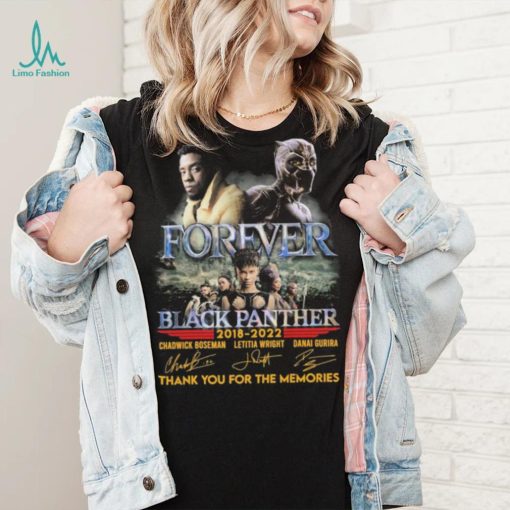 Forever Black Panther 2018 2022 Thank You For The Memories Signatures Shirt