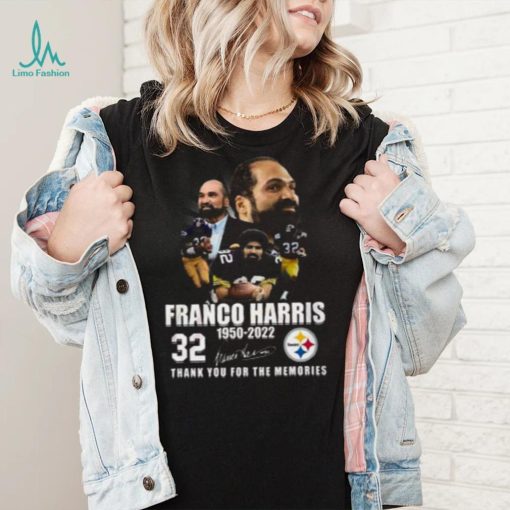 Franco Harris 1950 2022 32 Years Thank You For The Memories Franco Harris T Shirt