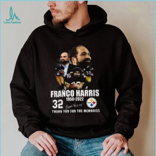 Franco Harris 1950 2022 32 Years Thank You For The Memories Franco Harris T Shirt