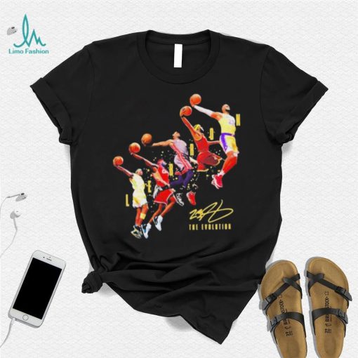 Funny Lebron James Los Angeles Lakers Basketball Signatures Shirt