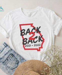 Georgia Bulldog Back 2 Back Champions State Shirt