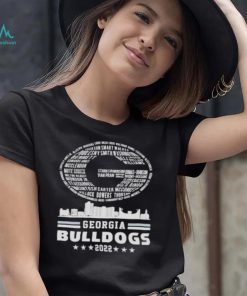 Georgia Bulldogs 2022 Players names champions logo shirt