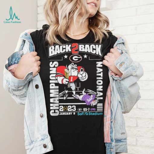 Georgia Bulldogs Back 2 Back CFP National Champions 2023 Shirt