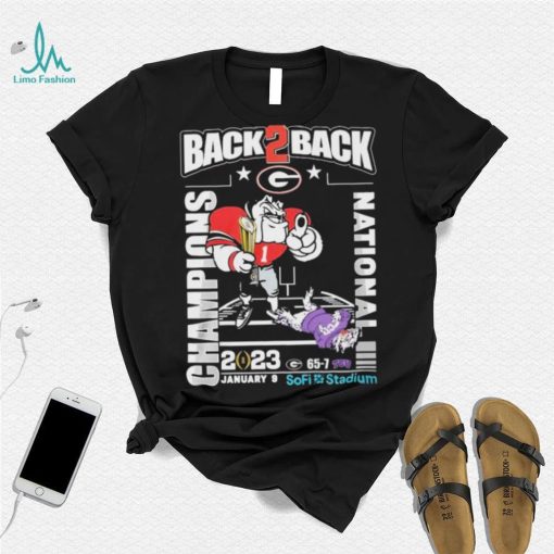 Georgia Bulldogs Back 2 Back CFP National Champions 2023 Shirt