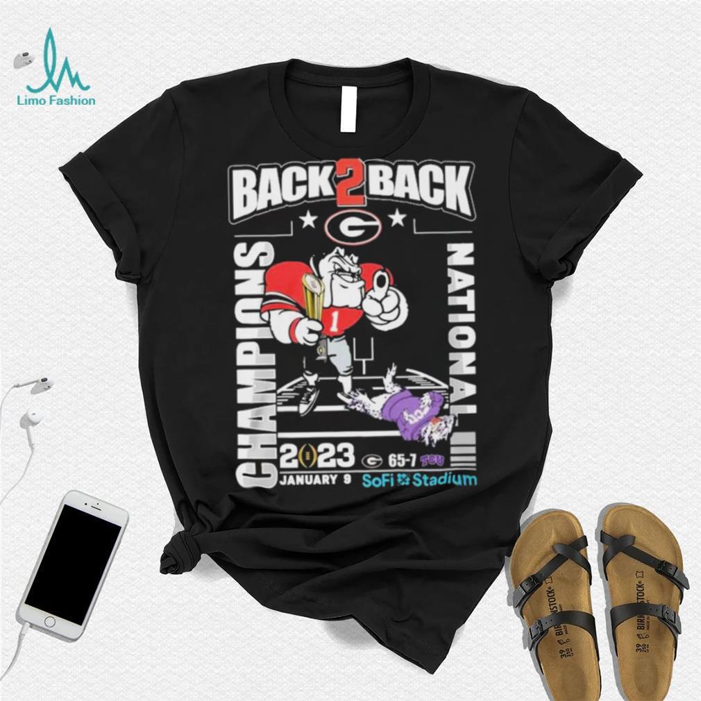 Georgia Bulldogs Back 2 Back CFP National Champions 2023 Shirt Georgia Bulldogs Back 2 Back CFP National Champions 2023 Shirt