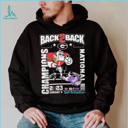 Georgia Bulldogs Back 2 Back CFP National Champions 2023 Shirt