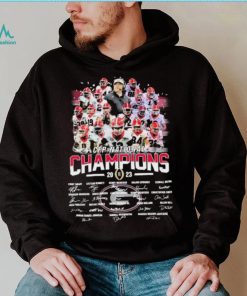 Georgia Bulldogs College Football Team 2023 CFP National Champions Signatures Shirt