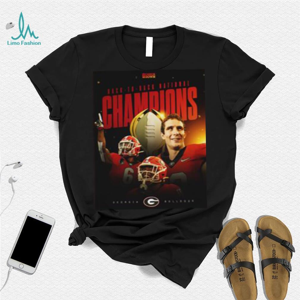 Georgia Bulldogs Football College Football Back To Back T shirt Georgia Bulldogs Football College Football Back To Back T shirt