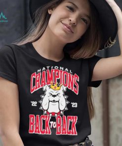 Georgia Bulldogs National Champions 2023 Back To Back Gauge Shirt