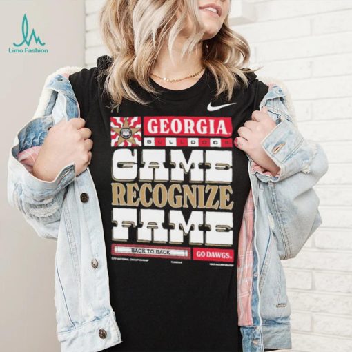 Georgia Bulldogs Nike 2022 College Football National Champions Game Recognize Fame Shirt