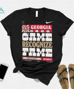 Georgia Bulldogs Nike 2022 College Football National Champions Game Recognize Fame Shirt, hoodie, sweater, long sleeve and tank top Georgia Bulldogs Nike 2022 College Football National Champions Game Recognize Fame Shirt