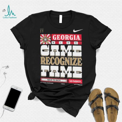 Georgia Bulldogs Nike 2022 College Football National Champions Game Recognize Fame Shirt