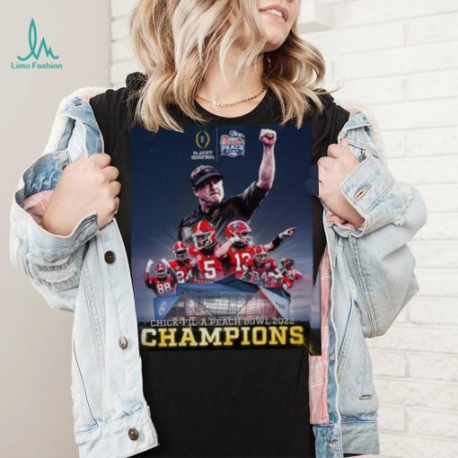 Georgia Bulldogs Playoffs Semifinal Chick Fil A Peach Bowl 2022 Champions shirt