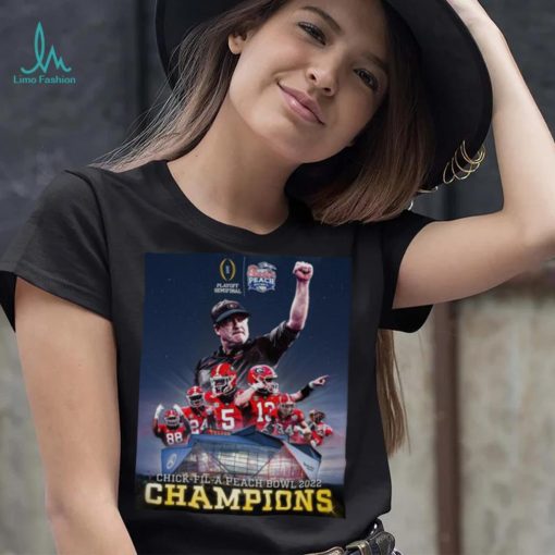 Georgia Bulldogs Playoffs Semifinal Chick Fil A Peach Bowl 2022 Champions shirt