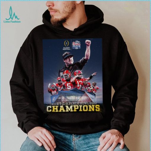 Georgia Bulldogs Playoffs Semifinal Chick Fil A Peach Bowl 2022 Champions shirt