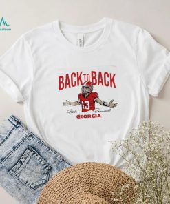 Georgia Bulldogs Stetson Bennett IV back to back signature 2023 shirt