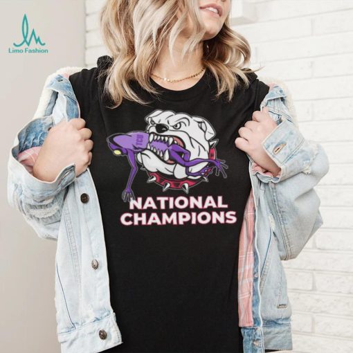 Georgia Bulldogs uga Eat Frogs National Champions shirt