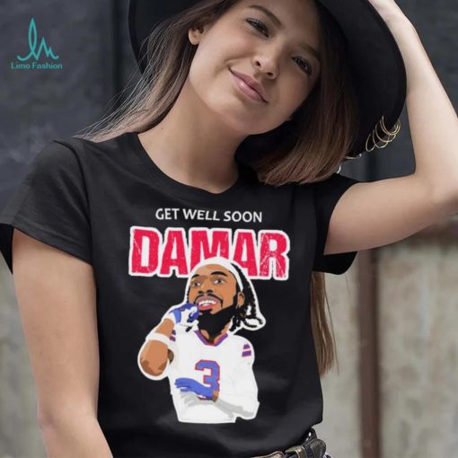 Get Well Soon Damar Hamlin Caricature Shirt