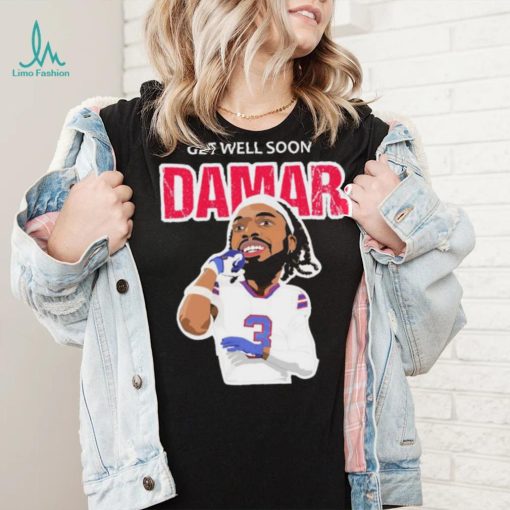 Get Well Soon Damar Hamlin Caricature Shirt