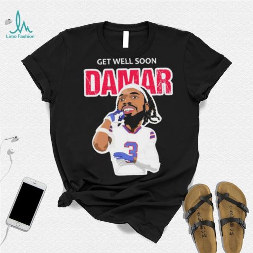 Get Well Soon Damar Hamlin Caricature Shirt