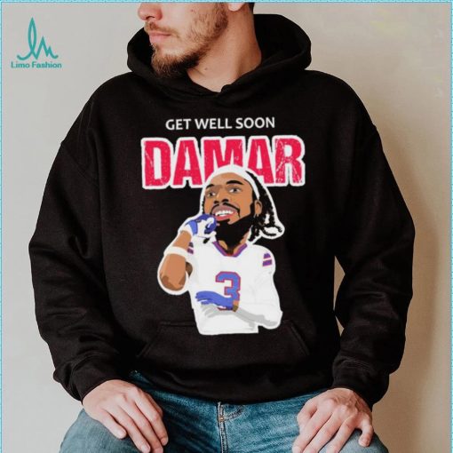 Get Well Soon Damar Hamlin Caricature Shirt