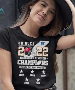 Go Bucs 2022 NFC South Division Champions Tampa Bay Buccaneers 2002 2022 shirt