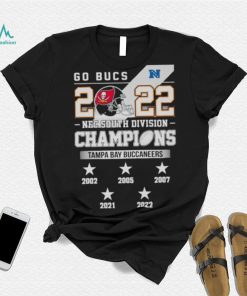 Go Bucs 2022 NFC South Division Champions Tampa Bay Buccaneers 2002 2022 shirt