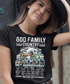 God Family Country Philadelphia Eagles 90th Anniversary 1993 2023 Thank You For The Memories Signatures Shirt