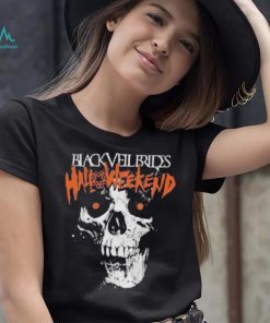 Halloweekend skull art black veil brides shirt