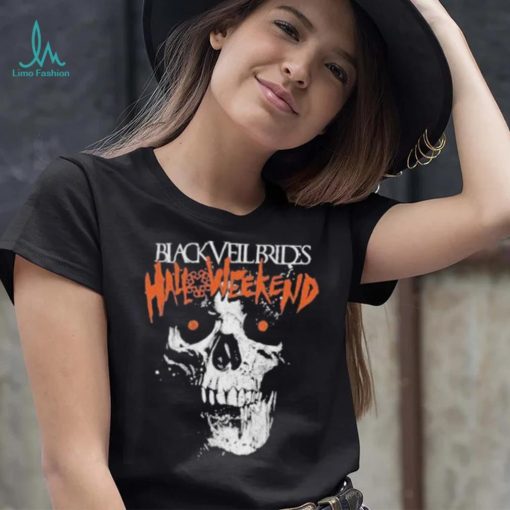 Halloweekend skull art black veil brides shirt