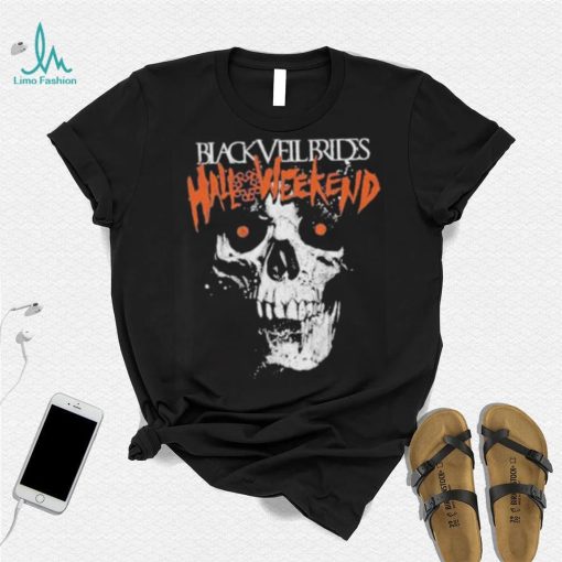 Halloweekend skull art black veil brides shirt