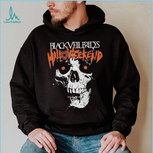 Halloweekend skull art black veil brides shirt