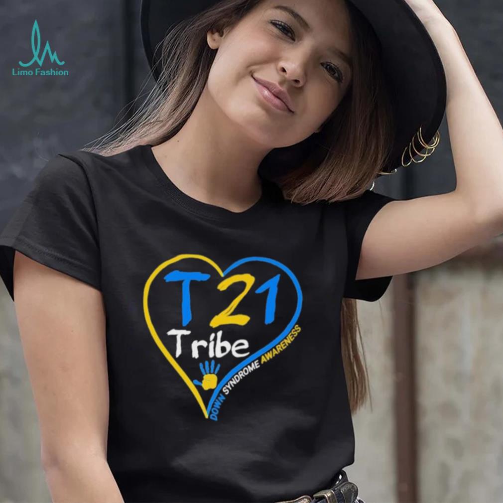 Heart Down Syndrome Awareness T 21 Tribe Hand Shirt Heart Down Syndrome Awareness T 21 Tribe Hand Shirt
