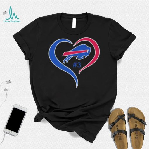 Heart Love Damar Hamlin 3 Buffalo Bills Logo Shirt 95e218 0