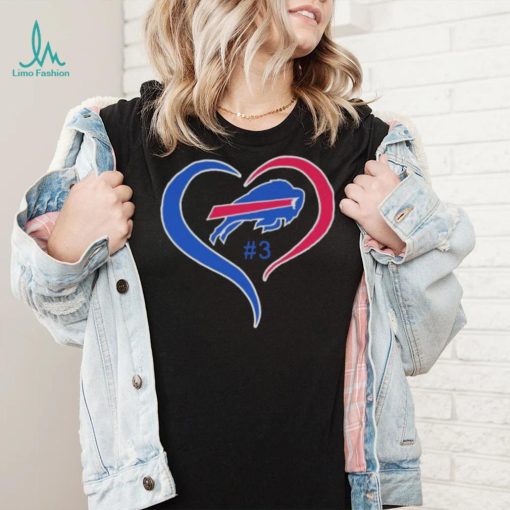 Heart Love Damar Hamlin 3 Buffalo Bills Logo Shirt 95e218 0