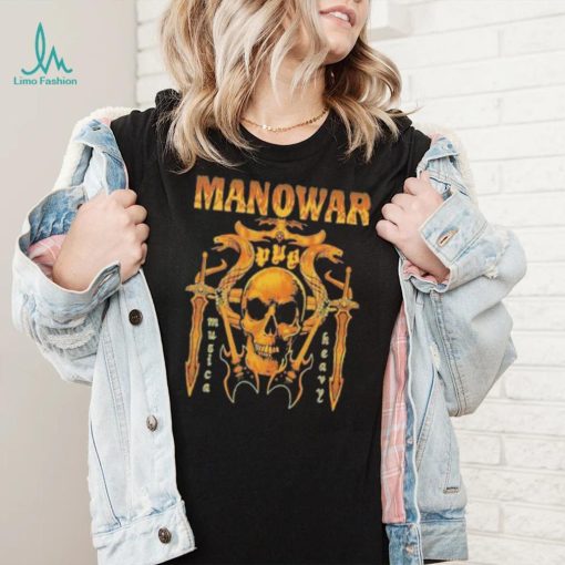 Heavy music manowar skull shirt