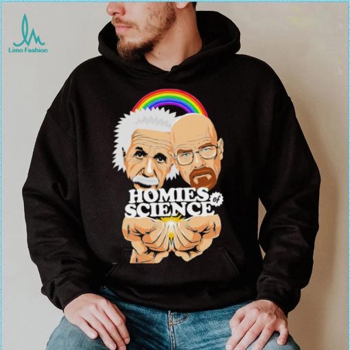 Homies of Science Einstein cartoon shirt