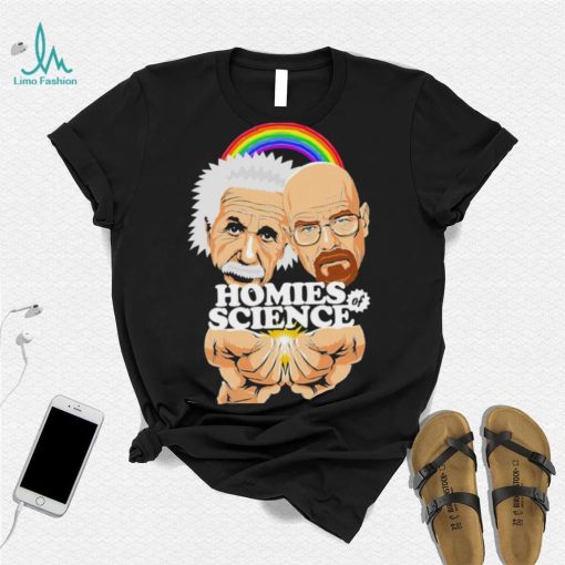 Homies of Science Einstein cartoon shirt