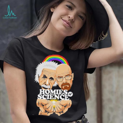 Homies of Science Einstein cartoon shirt