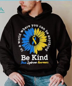 In A World Where You Can Be Anything Be Kind Down Syndrome Awareness Shirt