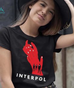 Interpol band hands red classic shirt